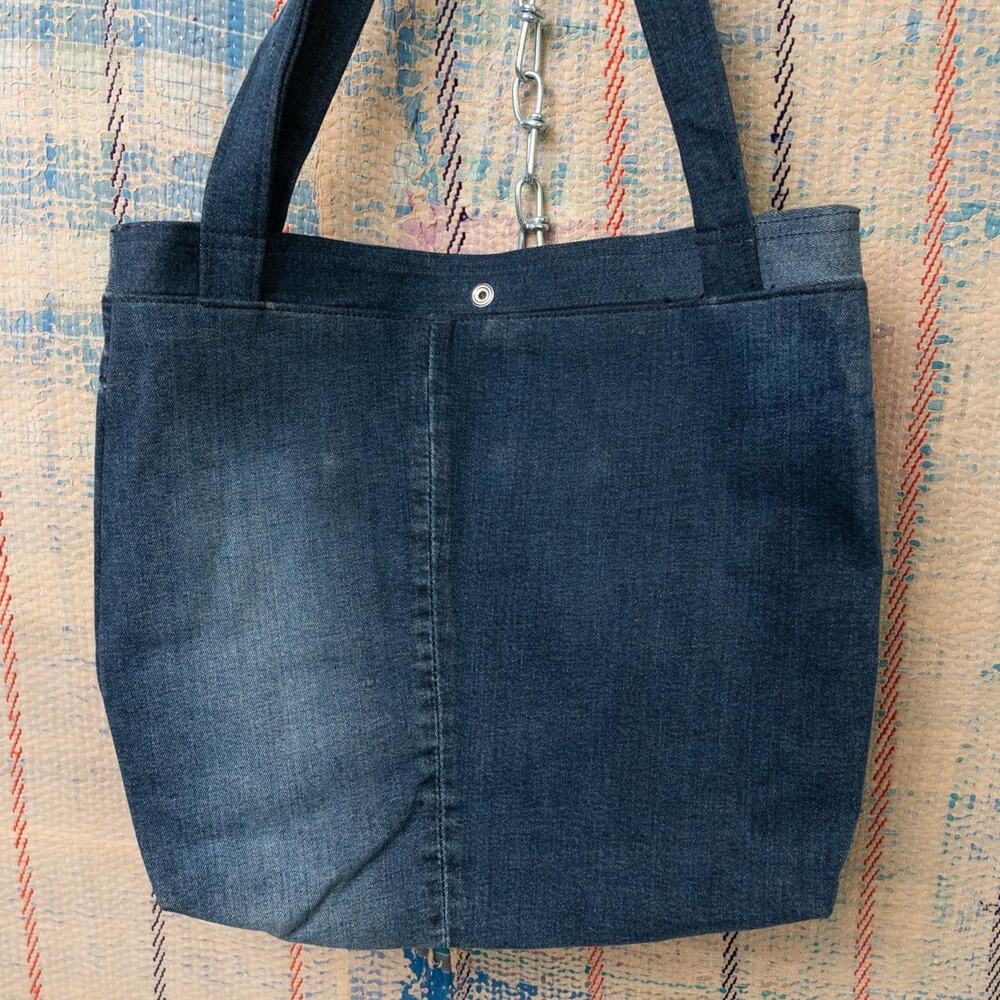 Reworked upcycled tote bag - Picture 5 of 7